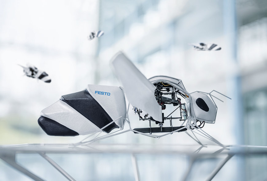 FESTO presenteert BionicBee – ultralicht vliegend object met nauwkeurige besturing
